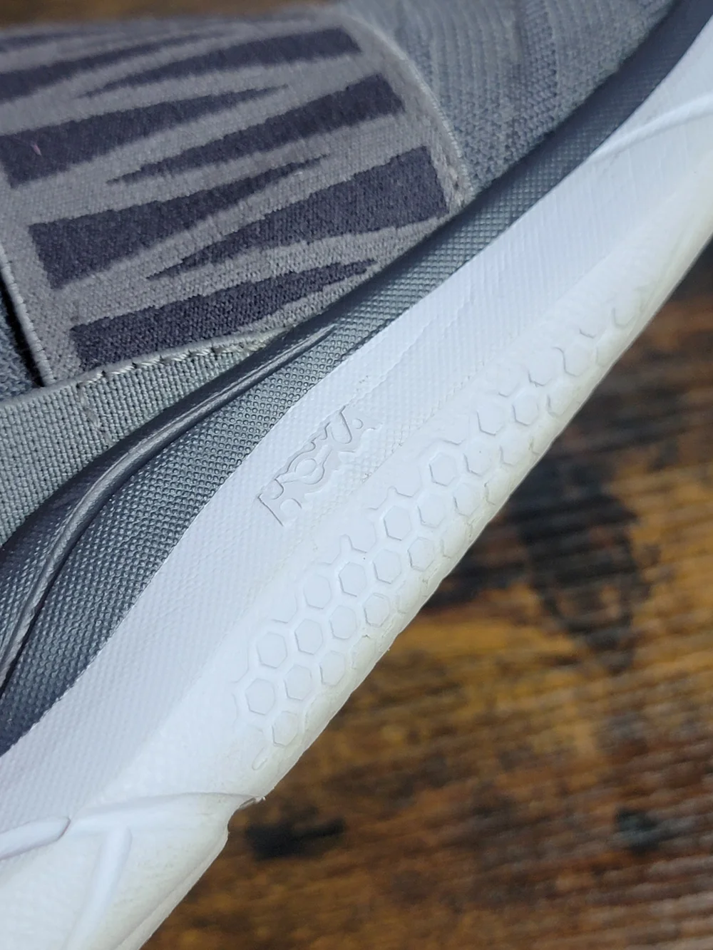 Hoka Hupana Slip- Gray and White Slip On Sneakers - Picture 6 of 8